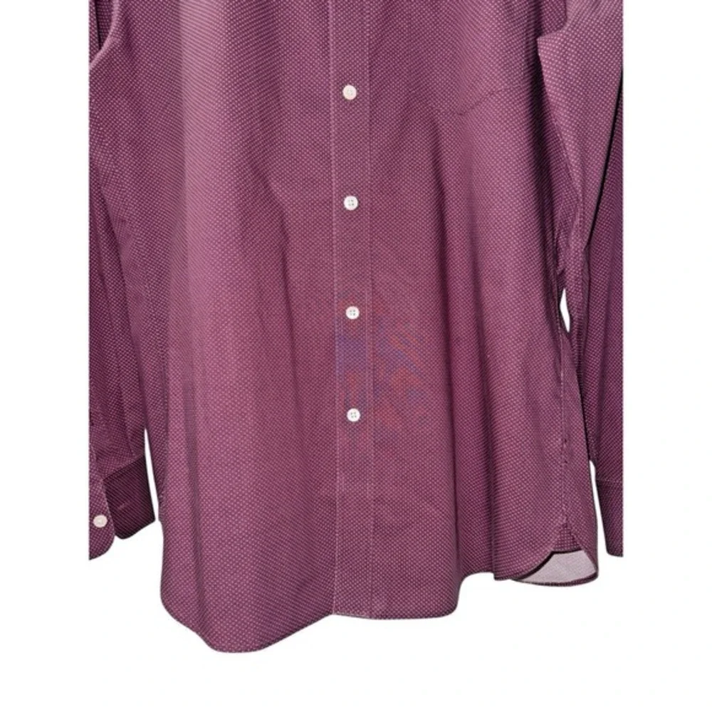 J Crew Thompson Shirt MENS LARGE 16-16.5 PRE-OWNED Purple Button Up WRINKLE FREE